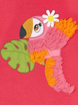 Vestido Mayoral Parrot Rosa para Menina