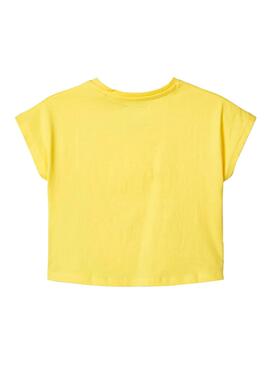 T-Shirt Name It Vilma Amarelo para Menina