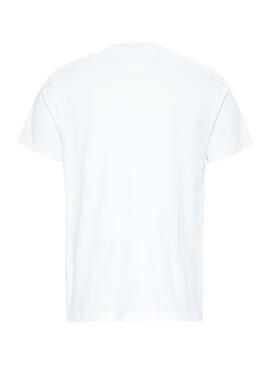 T-Shirt Tommy Jeans Arched Branco para Homem