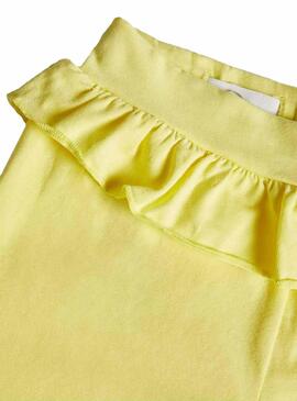 Conjunto Name It Jannah Shorts Amarelo para meninas