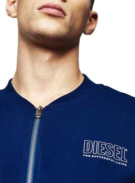 Sweat Diesel Justin Azul para  Homem