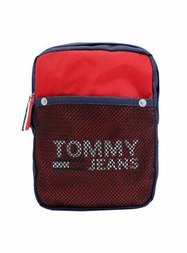 Bolsa Tommy Jeans Cool City Vermelho para Homem
