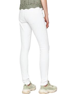 Jeans Only Coral Branco para Mulher