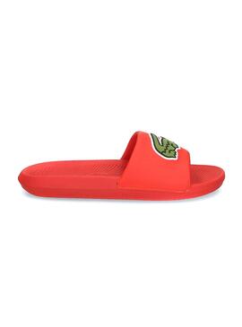 Flip flops Logotipo da Lacoste Maxi Vermelho para Homem