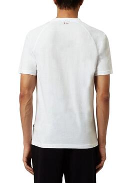 T-Shirt Napapijri Sastia Branco para  Homem