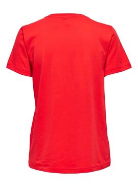 T-Shirt Only Kia Vermelho para Mulher