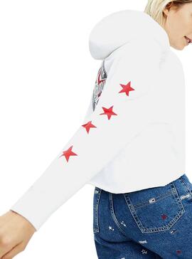 Sweat Tommy Jeans Modern Logo Branco para Mulher