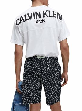 Sweat Calvin Klein Jeans Bck Logo Branco Homem