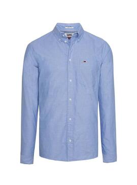 Camisa Tommy Jeans Osford Azul Mens