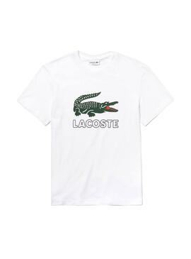 T-Shirt Lacoste TH6386 Branco Homens 
