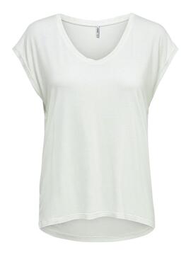 T-Shirt Only Wilma Branco Mulher