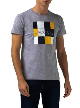 T-Shirt Lacoste Sport Cube Cinza Homem
