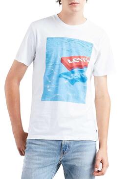 T-Shirt Levis Graphic Summer Branco Homem