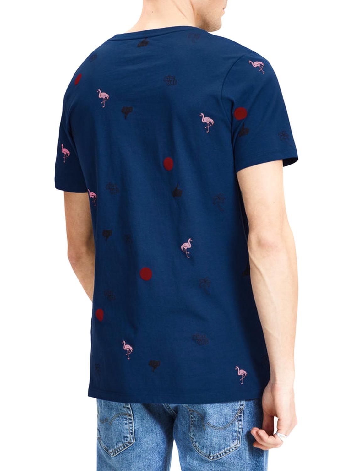 T- Shirt Jack and Jones Jorconvo Azul Marinho