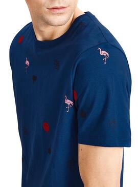 T- Shirt Jack and Jones Jorconvo Azul Marinho