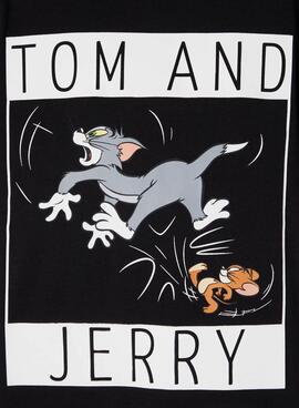 T-Shirt Name It Tom y Jerry Preto para Menino