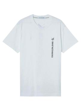 T-Shirt Calvin Klein Vertical Branco para Homem