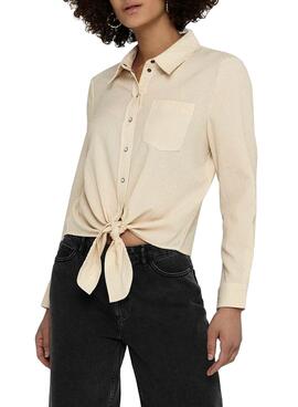 Camisa Only Lecey Beige para Mulher