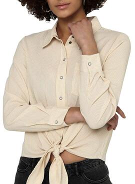 Camisa Only Lecey Beige para Mulher