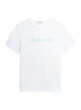 T-Shirt Calvin Klein Institucional Branco Menino