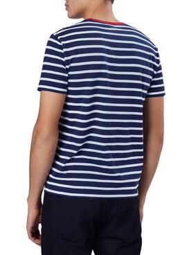 T-Shirt Polo Ralph Lauren Listras Azul para Homem