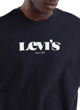 T-Shirt Levis Relaxed Tee Preto para Homem