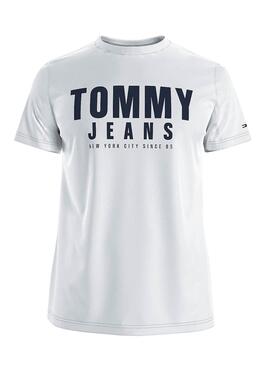 T-Shirt Tommy Jeans Center Chest Branco Homem