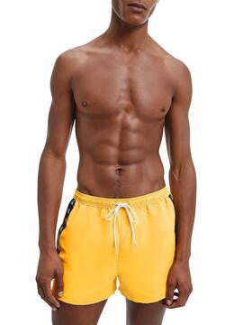 Swimsuit Calvin Klein Drawstring Amarelo Homem