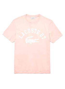 T-Shirt Lacoste 27 Rosa para Homem