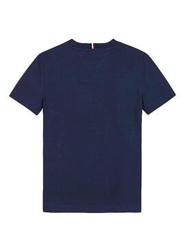 T-Shirt Tommy Hilfiger Essential Azul Marinho Menino