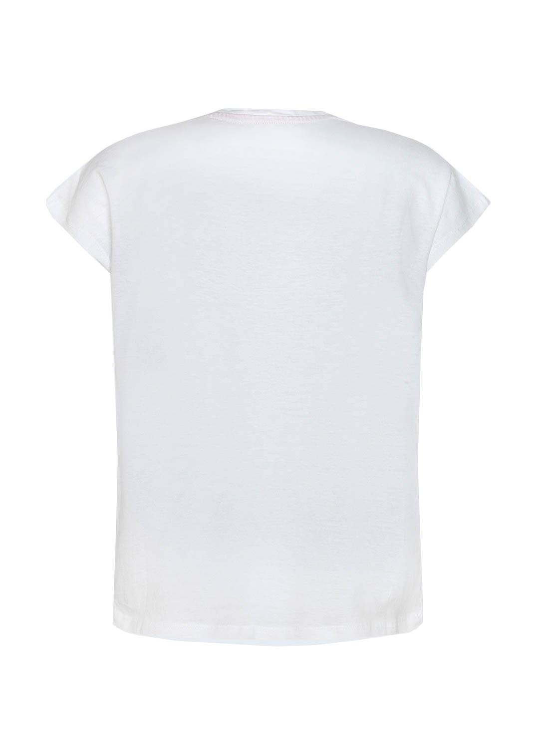 T-Shirt Pepe Jeans Nina Branco para Menina