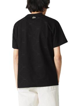 T-Shirt Lacoste Live MonogramPreto para Homem