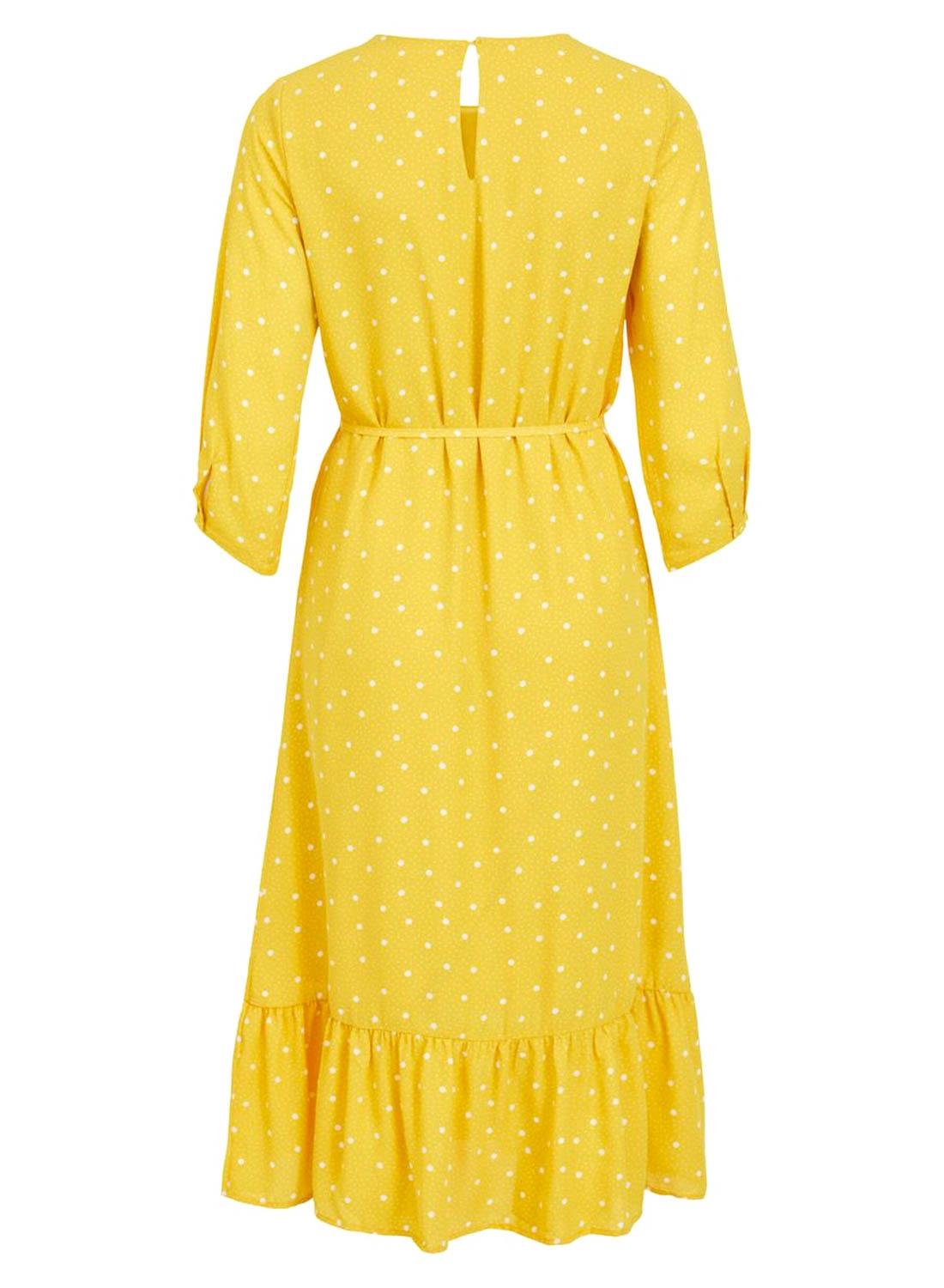 Vestido Vila Vidotties Amarelo para Mulher