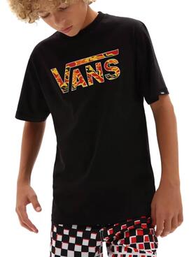 T-Shirt Vans Classic Logo Preto para Menino
