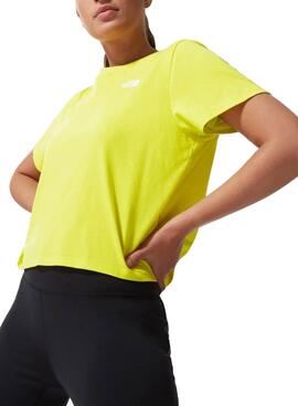 T-Shirt The North Face Cropped Fino Verde Mulher