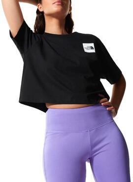 T-Shirt The North Face Cropped Preto para Mulher