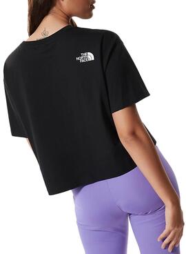 T-Shirt The North Face Cropped Preto para Mulher