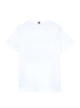 T-Shirt Tommy Hilfiger Sticker Branco para Menino
