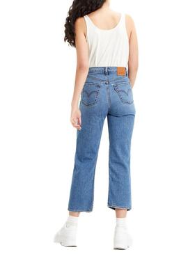 Jeans Levis Ribcage Mid para Mulher