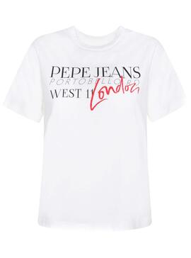 T-Shirt Pepe Jeans Anette Branco para Mulher