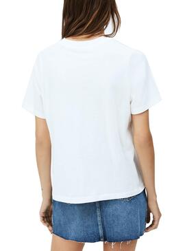 T-Shirt Pepe Jeans Anette Branco para Mulher