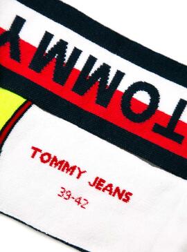 Meias Tommy Jeans Logo Multicolor Unissex