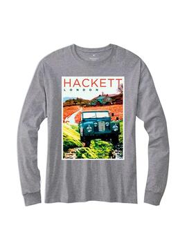 T-Shirt Hackett Road Cinza para Menino