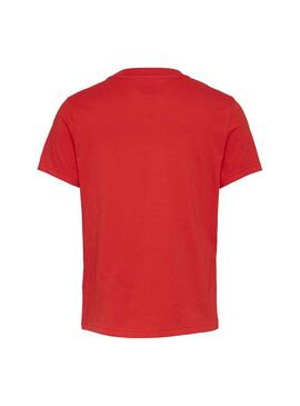 T-Shirt Tommy Jeans Americana Vermelho para Mulher