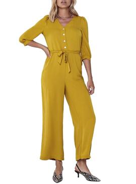 Jumpsuit Only Isabella Mustard para Mulher
