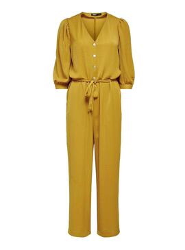 Jumpsuit Only Isabella Mustard para Mulher