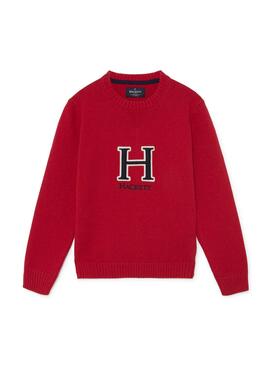Camisola Hackett H Logo Vermelho para Menino