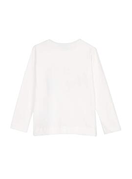 T-Shirt Mayoral Laços Branco para Menina