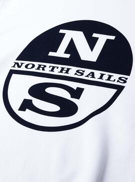 Sweat North Sails Round Neck Branco para Homem