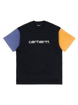 T-Shirt Carhartt Tricolor Azul Azul Marinho para Homem